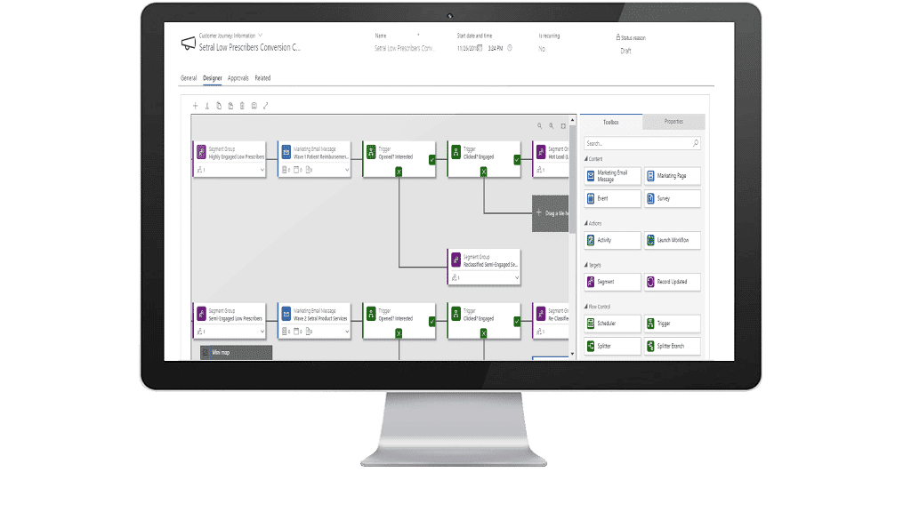 An open monitor against a white background displays a graph related to a specific job. The graph visualizes data or metrics relevant to the job, providing insights or analysis.