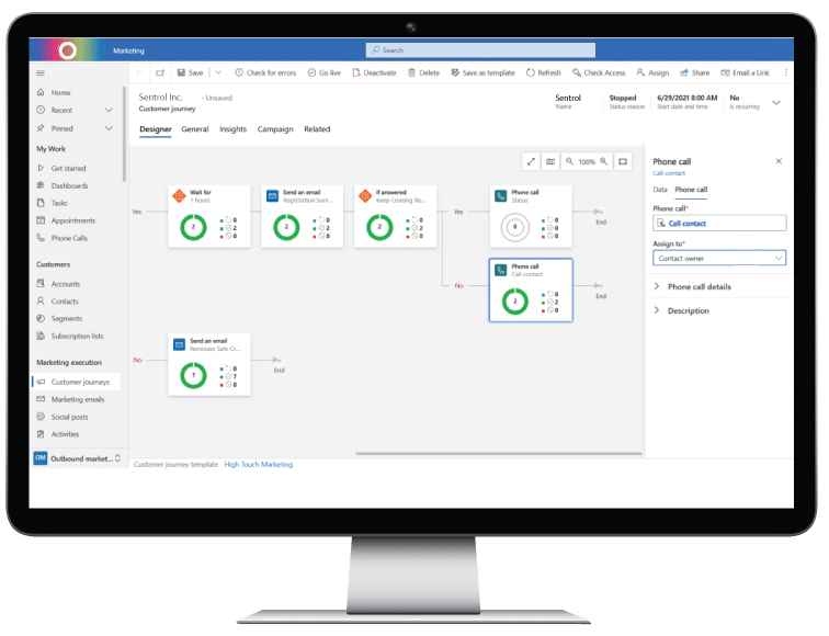 Illustration of 'Xperience Unified Data' concept with interconnected data points and analytics tools, emphasizing the integration and visualization of data for enhanced business insights.